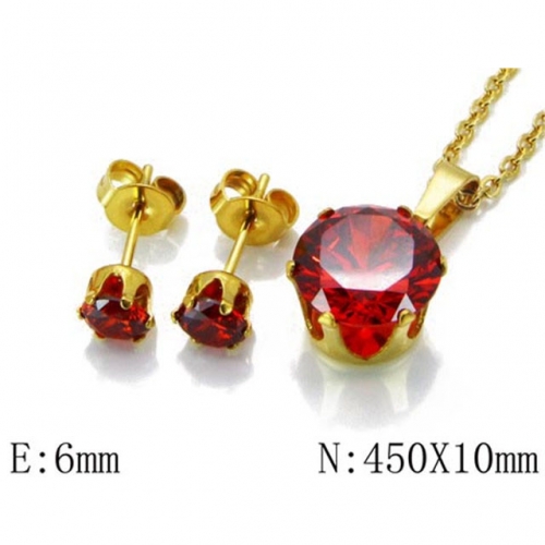 Wholesale Stainless Steel 316L Jewelry Crystal Stone Sets NO.#BC30S0200PQ