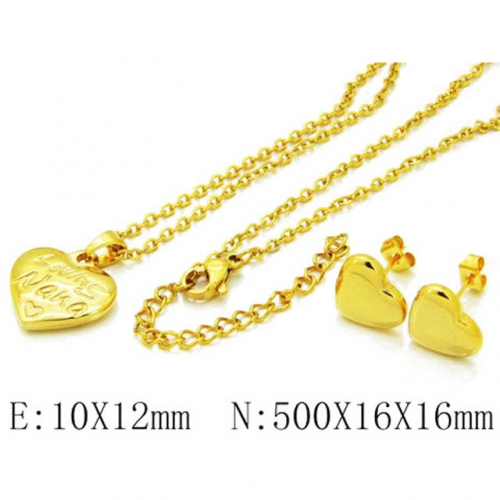 Wholesale Stainless Steel 316L Jewelry Love Sets NO.#BC06S0686H40