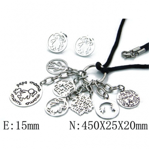 Wholesale Stainless Steel 316L Jewelry Love Sets NO.#BC64S0426JZZ