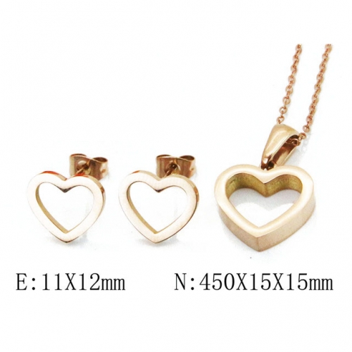 Wholesale Stainless Steel 316L Jewelry Love Sets NO.#BC91S0557HHL