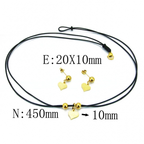 Wholesale Stainless Steel 316L Jewelry Love Sets NO.#BC91S0644PC