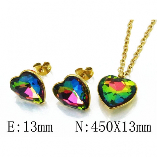 Wholesale Stainless Steel 316L Jewelry Love Sets NO.#BC85S0238MZ