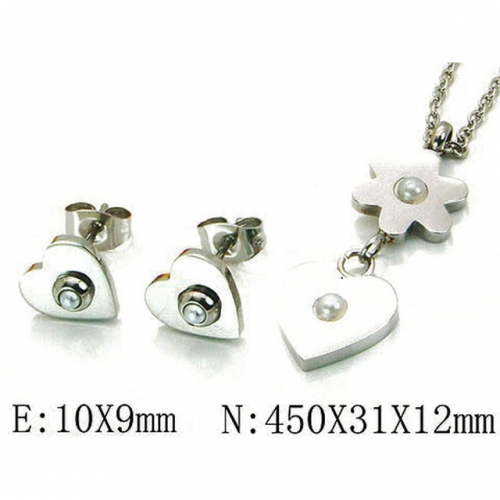 Wholesale Stainless Steel 316L Jewelry Love Sets NO.#BC90S0205HKC