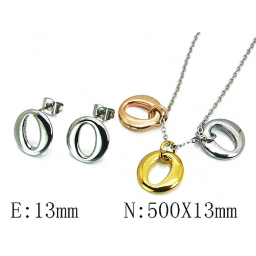 Wholesale Stainless Steel 316L Jewelry Three Color Sets NO.#BC59S2881OA