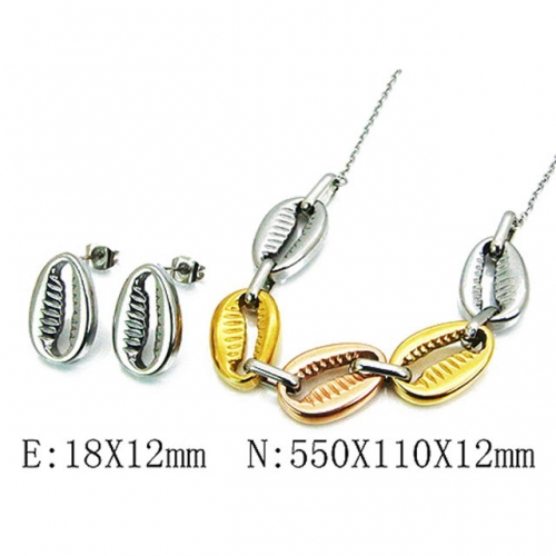 Wholesale Stainless Steel 316L Jewelry Three Color Sets NO.#BC59S2865HJL