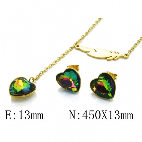 Wholesale Stainless Steel 316L Jewelry Love Sets NO.#BC85S0289N5
