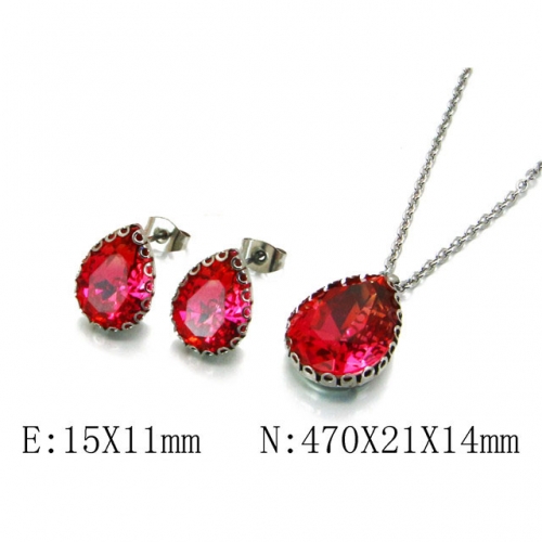 Wholesale Stainless Steel 316L Jewelry Crystal Stone Sets NO.#BC92S0099NE