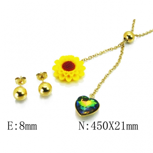 Wholesale Stainless Steel 316L Jewelry Love Sets NO.#BC85S0295N5