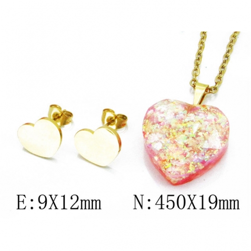 Wholesale Stainless Steel 316L Jewelry Love Sets NO.#BC85S0278MX