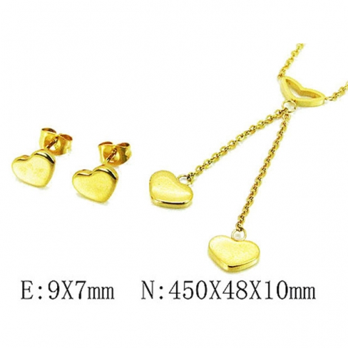 Wholesale Stainless Steel 316L Jewelry Love Sets NO.#BC81S1000PW