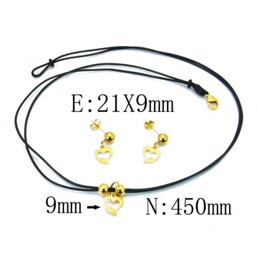 Wholesale Stainless Steel 316L Jewelry Love Sets NO.#BC91S0631PF