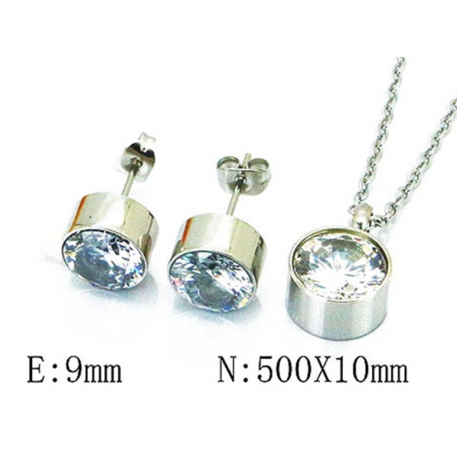 Wholesale Stainless Steel 316L Jewelry Crystal Stone Sets NO.#BC06S1000HHW