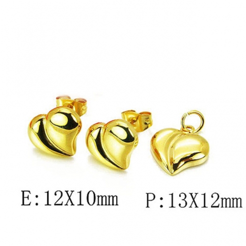 Wholesale Stainless Steel 316L Jewelry Love Sets NO.#BC64S0770HIX