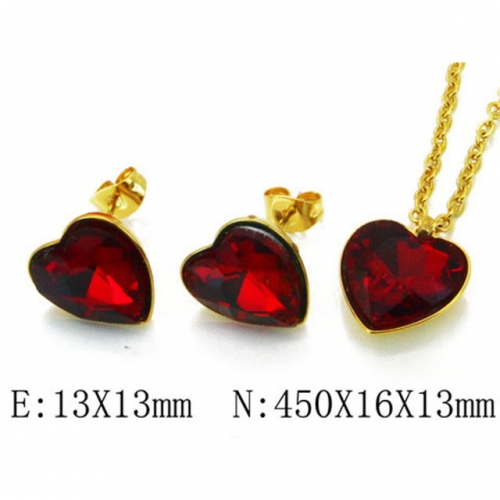 Wholesale Stainless Steel 316L Jewelry Love Sets NO.#BC85S0171MX
