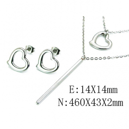 Wholesale Stainless Steel 316L Jewelry Love Sets NO.#BC59S2935PD
