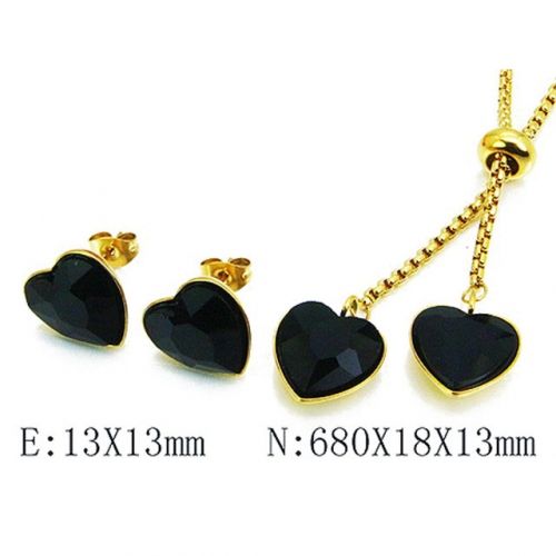 Wholesale Stainless Steel 316L Jewelry Love Sets NO.#BC85S0209HHW