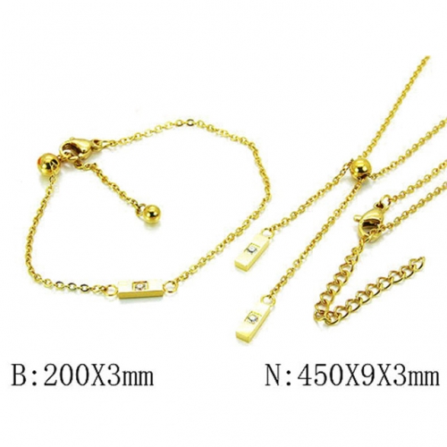 Wholesale Stainless Steel 316L Jewelry Popular Sets NO.#BC06S0976HMZ