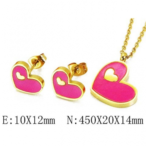 Wholesale Stainless Steel 316L Jewelry Love Sets NO.#BC25S0646HJW