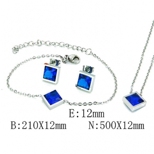 Wholesale Stainless Steel 316L Jewelry Crystal Stone Sets NO.#BC59S2840OG