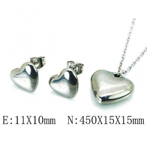 Wholesale Stainless Steel 316L Jewelry Love Sets NO.#BC81S1005OD