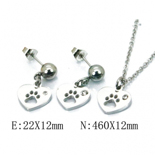 Wholesale Stainless Steel 316L Jewelry Love Sets NO.#BC91S0684NLQ