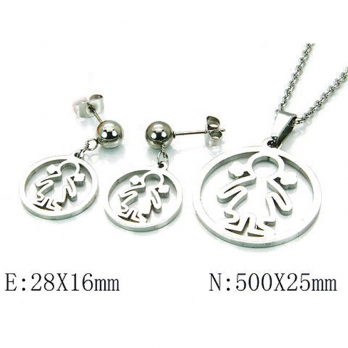 Wholesale Stainless Steel 316L Jewelry Love Sets NO.#BC91S0659HRR