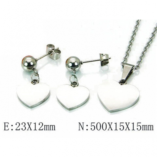 Wholesale Stainless Steel 316L Jewelry Love Sets NO.#BC91S0655HAA