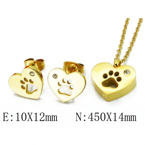 Wholesale Stainless Steel 316L Jewelry Love Sets NO.#BC91S0583HHL