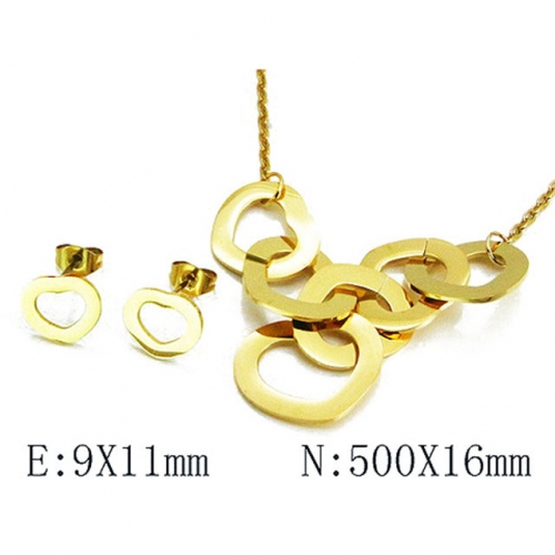 Wholesale Stainless Steel 316L Jewelry Love Sets NO.#BC85S0231HHX