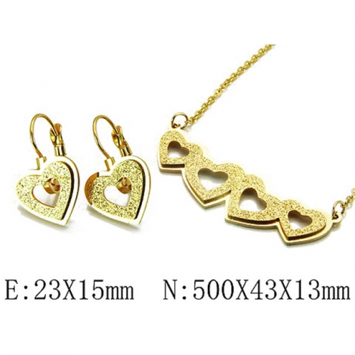 Wholesale Stainless Steel 316L Jewelry Love Sets NO.#BC59S1276NS