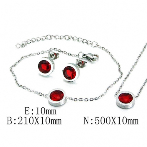 Wholesale Stainless Steel 316L Jewelry Crystal Stone Sets NO.#BC59S2846OD