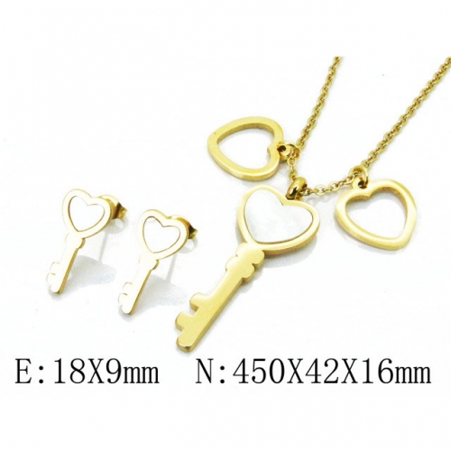 Wholesale Stainless Steel 316L Jewelry Love Sets NO.#BC02S2751HJV