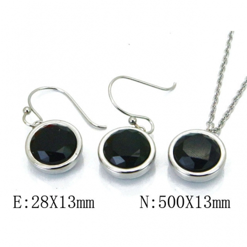 Wholesale Stainless Steel 316L Jewelry Crystal Stone Sets NO.#BC91S0526HOV