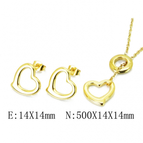 Wholesale Stainless Steel 316L Jewelry Love Sets NO.#BC59S1392OLG