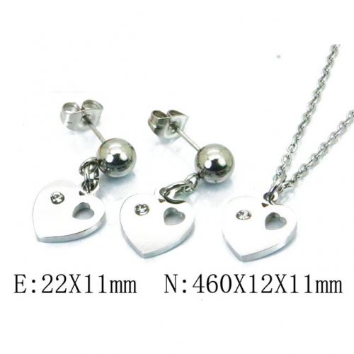 Wholesale Stainless Steel 316L Jewelry Love Sets NO.#BC91S0683NLW