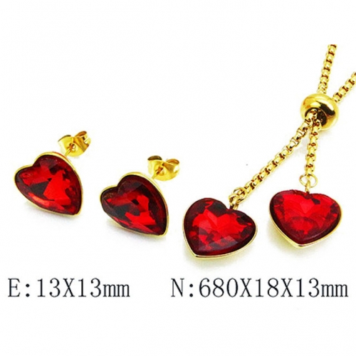 Wholesale Stainless Steel 316L Jewelry Love Sets NO.#BC85S0210HHE