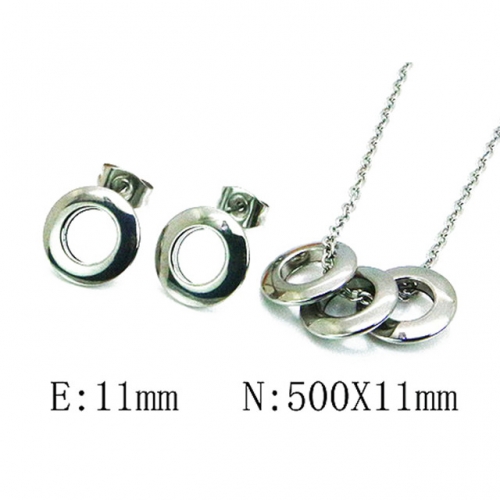 Wholesale Stainless Steel 316L Jewelry Font Sets NO.#BC59S1349NE