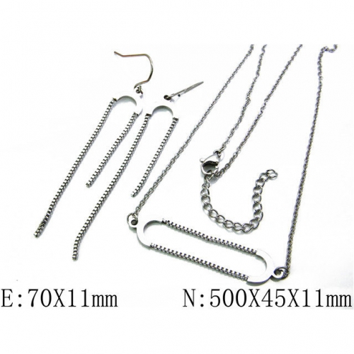 Wholesale Stainless Steel 316L Jewelry Fashion Sets NO.#BC06S0767H20