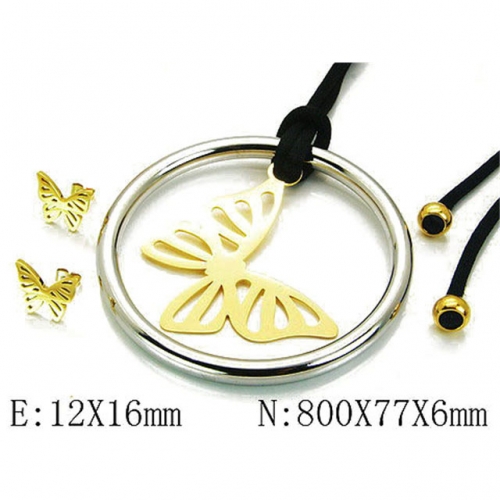 Wholesale Stainless Steel 316L Jewelry Sets (Animal Shape) NO.#BC64S0917IMV