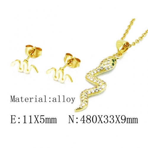 Wholesale Fashion Copper Alloy Jewelry Necklace & Earrings Set NO.#BC41S0179HHW