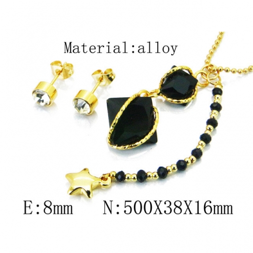 Wholesale Fashion Copper Alloy Jewelry Necklace & Earrings Set NO.#BC41S0130HEE