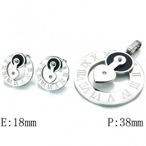 Wholesale Stainless Steel 316L Jewelry Fashion Sets NO.#BC81S0222IHF