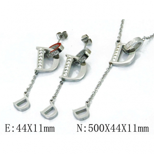 Wholesale Stainless Steel 316L Jewelry Font Sets NO.#BC91S0597HOE