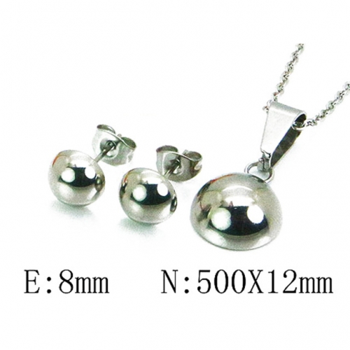 Wholesale Stainless Steel 316L Jewelry Spherical Sets NO.#BC59S1351KA