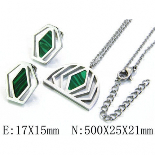 Wholesale Stainless Steel 316L Jewelry Shell Jewelry Sets NO.#BC06S0793HIZ