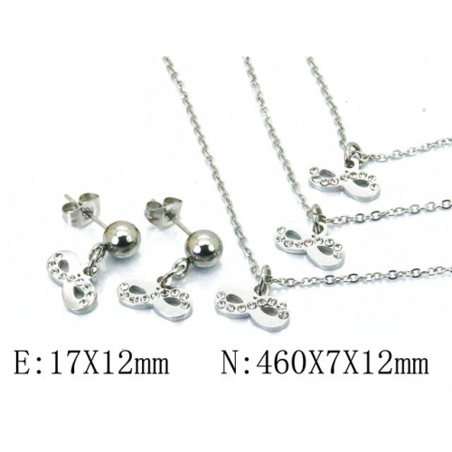 Wholesale Stainless Steel 316L Jewelry Font Sets NO.#BC91S0707HHR
