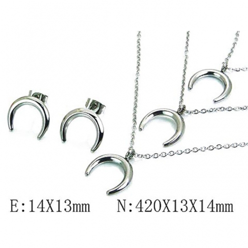 Wholesale Stainless Steel 316L Jewelry Font Sets NO.#BC59S2732HFF