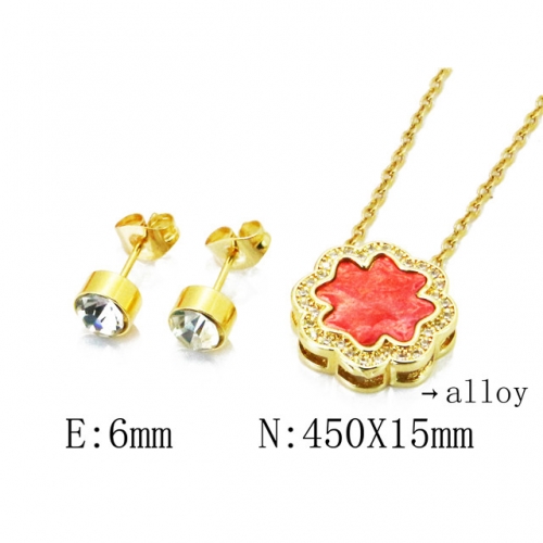 Wholesale Fashion Copper Alloy Jewelry Necklace & Earrings Set NO.#BC41S0059HHF