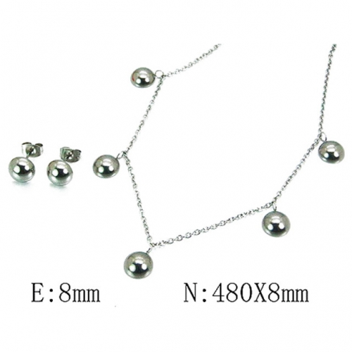 Wholesale Stainless Steel 316L Jewelry Spherical Sets NO.#BC59S2956NA