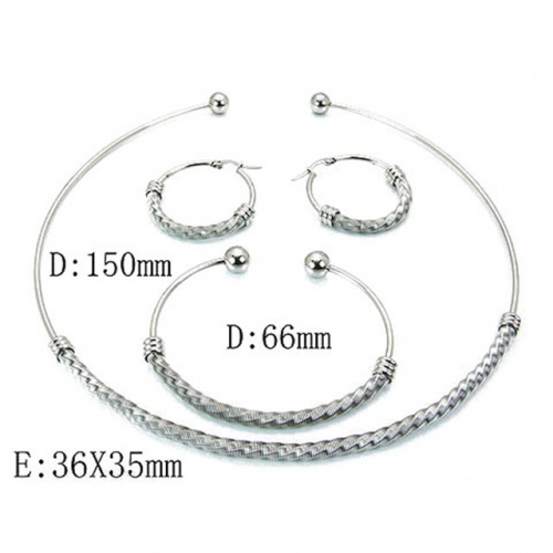 Wholesale Stainless Steel 316L Jewelry Fashion Sets NO.#BC58S0134HLW
